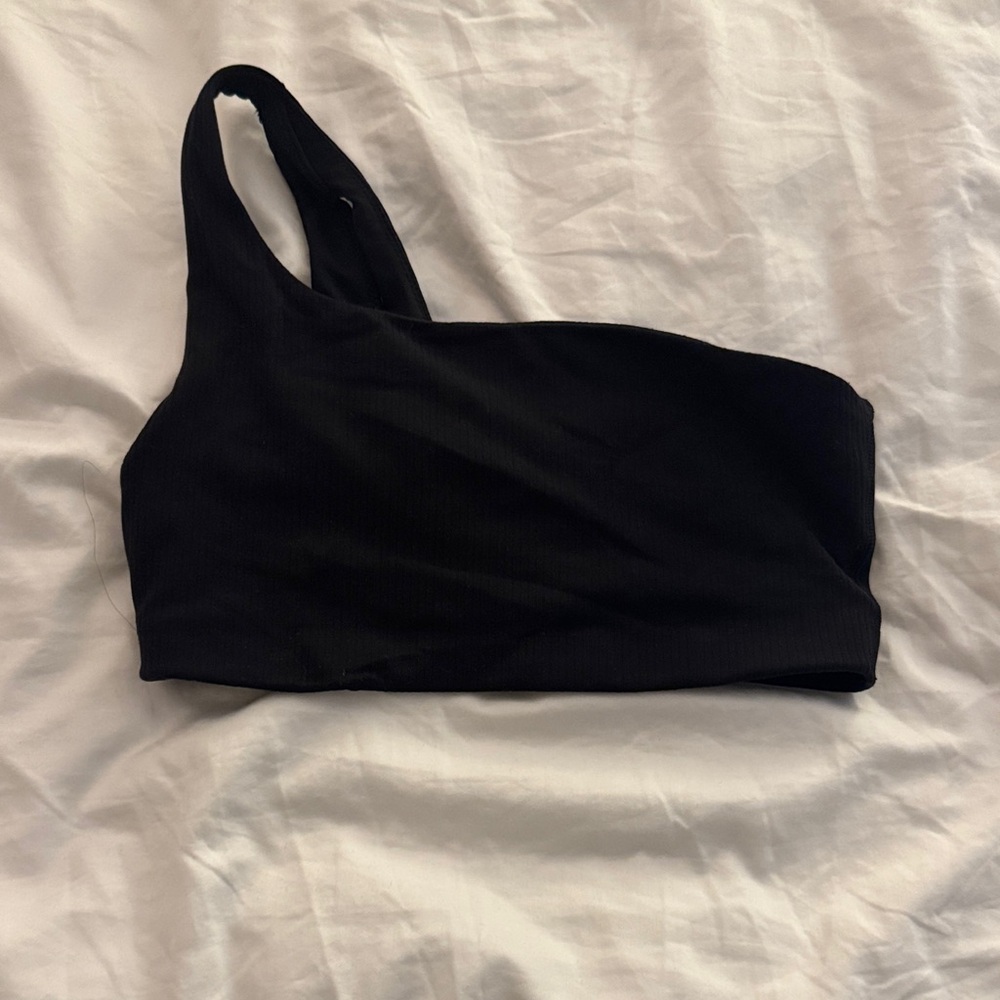 lululemon athletica Asymmetrical Black Sports Bra